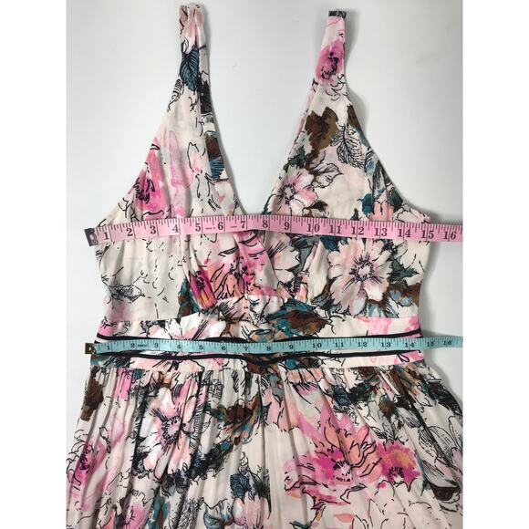 Plenty by Tracy Reese Gwyneth Jumpsuit Romper Rose Floral Anthropologie Summer - Picture 9 of 11